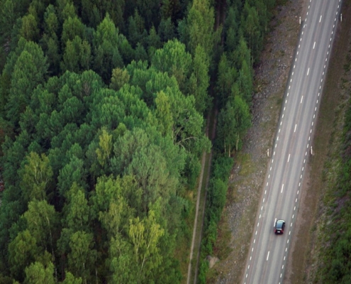 Väg 55, Dunker – Björndammen, mötesfri väg